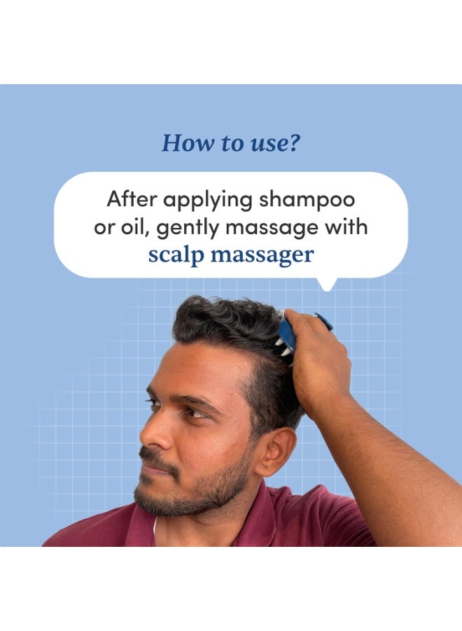 مان ماترز فرشاة تدليك فروة الرأس والشعر من مان ماترز | شعيرات سيليكون ناعمة لتنظيف عميق لفروة الرأس | تقشر فروة الرأس وتحفزها | تقلل من قشرة الرأس والحكة | خفيفة الوزن ومريحة في الاستخدام - Image 4